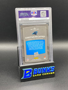 2017 Christian McCaffrey Blue Press Proof PSA 9