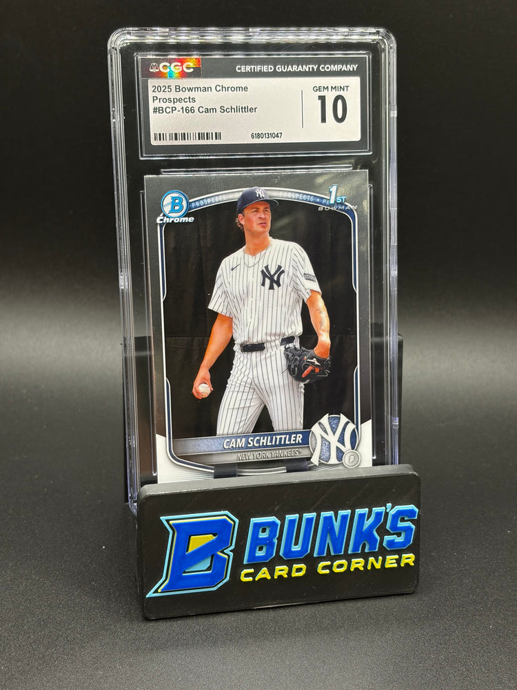 2025 Cam Schlittler Prospects Bowman Chrome CGC 10