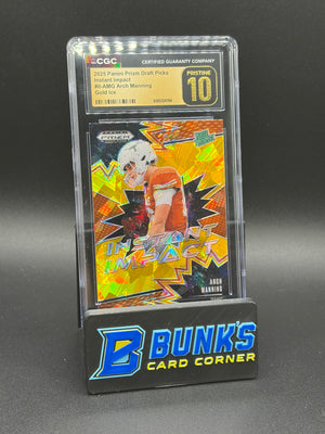 2025 Arch Manning Gold Ice Instant Impact Prizm Draft Picks CGC Pristine 10 RC