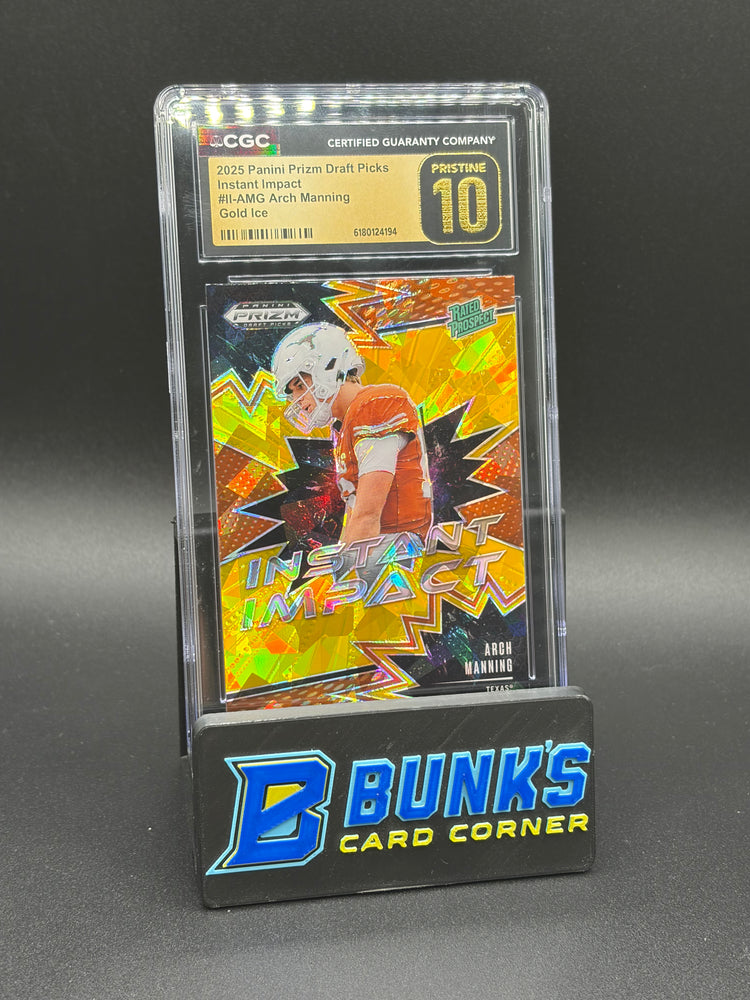 2025 Arch Manning Gold Ice Instant Impact Prizm Draft Picks CGC Pristine 10 RC