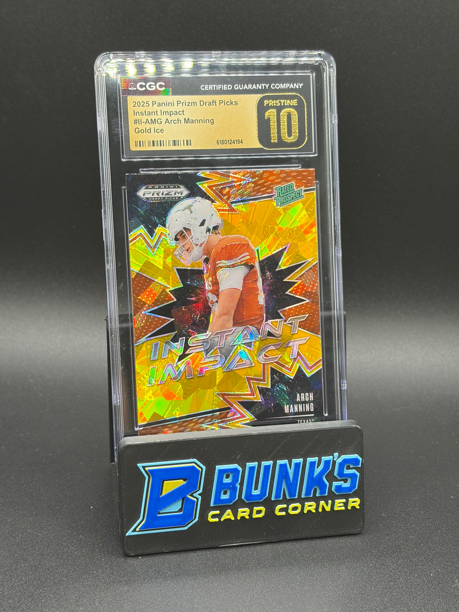 2025 Arch Manning Gold Ice Instant Impact Prizm Draft Picks CGC Pristine 10 RC