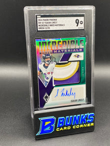 2024 Isaiah Likely Incredible Inked Materials Green 12/25 SGC 9