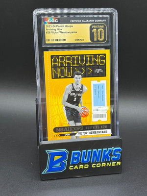 2023-24 Victor Wembanyama Arriving Now Hoops CGC Pristine 10 RC