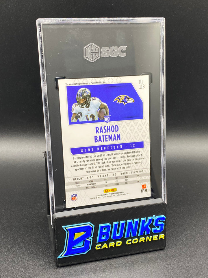 2021 Rashod Bateman Auto. SGC 9