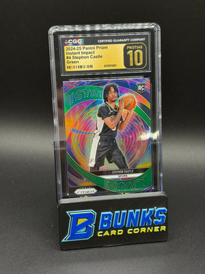 2024-25 Stephon Castle Green Instant Impact CGC Pristine 10 RC