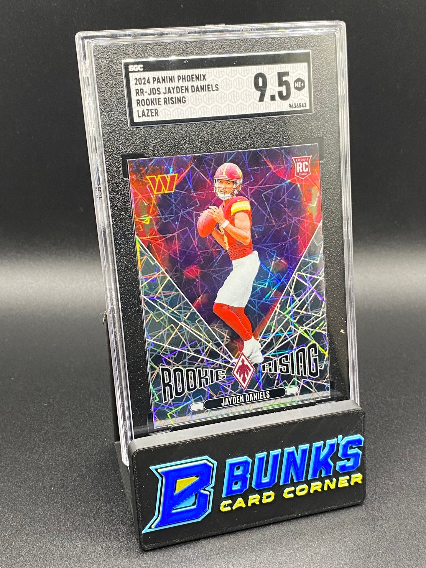 2024 Jayden Daniels Rookie Rising Lazer SGC 9.5