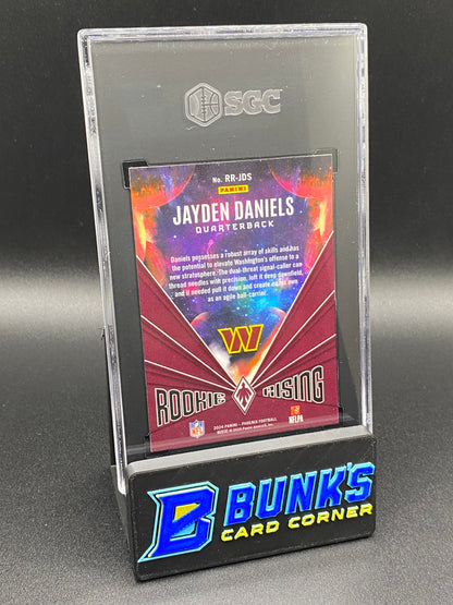 2024 Jayden Daniels Rookie Rising Lazer SGC 9.5