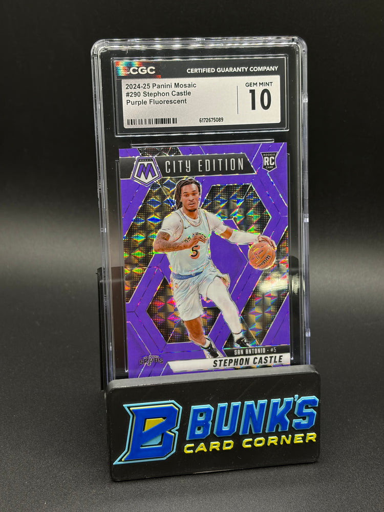 2024-25 Stephon Castle Purple Fluorescent CGC 10 RC 36/249