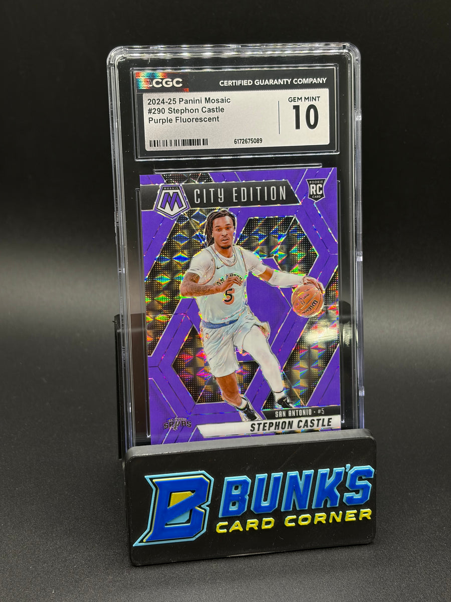 2024-25 Stephon Castle Purple Fluorescent CGC 10 RC 36/249