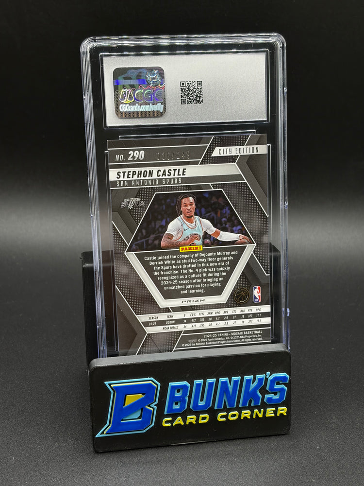 2024-25 Stephon Castle Purple Fluorescent CGC 10 RC 36/249