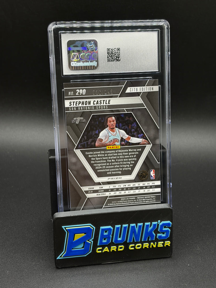 2024-25 Stephon Castle Purple Fluorescent CGC 10 RC 36/249