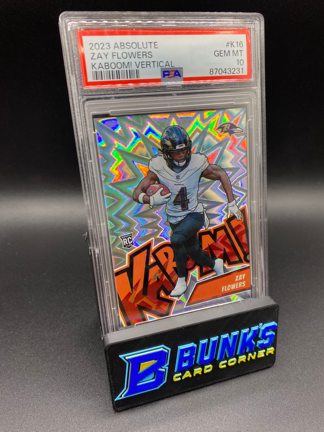 2023 Zay Flowers Kaboom! PSA 10
