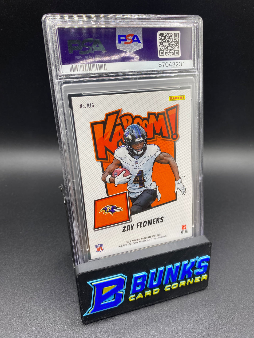 2023 Zay Flowers Kaboom! PSA 10