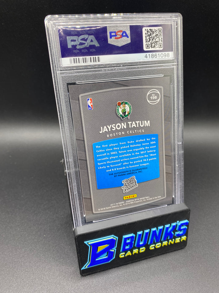 2017 Jayson Tatum Auto. Rated Rookie PSA 10