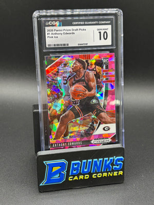 2020 Anthony Edwards Pink Ice Draft Picks CGC 10 RC