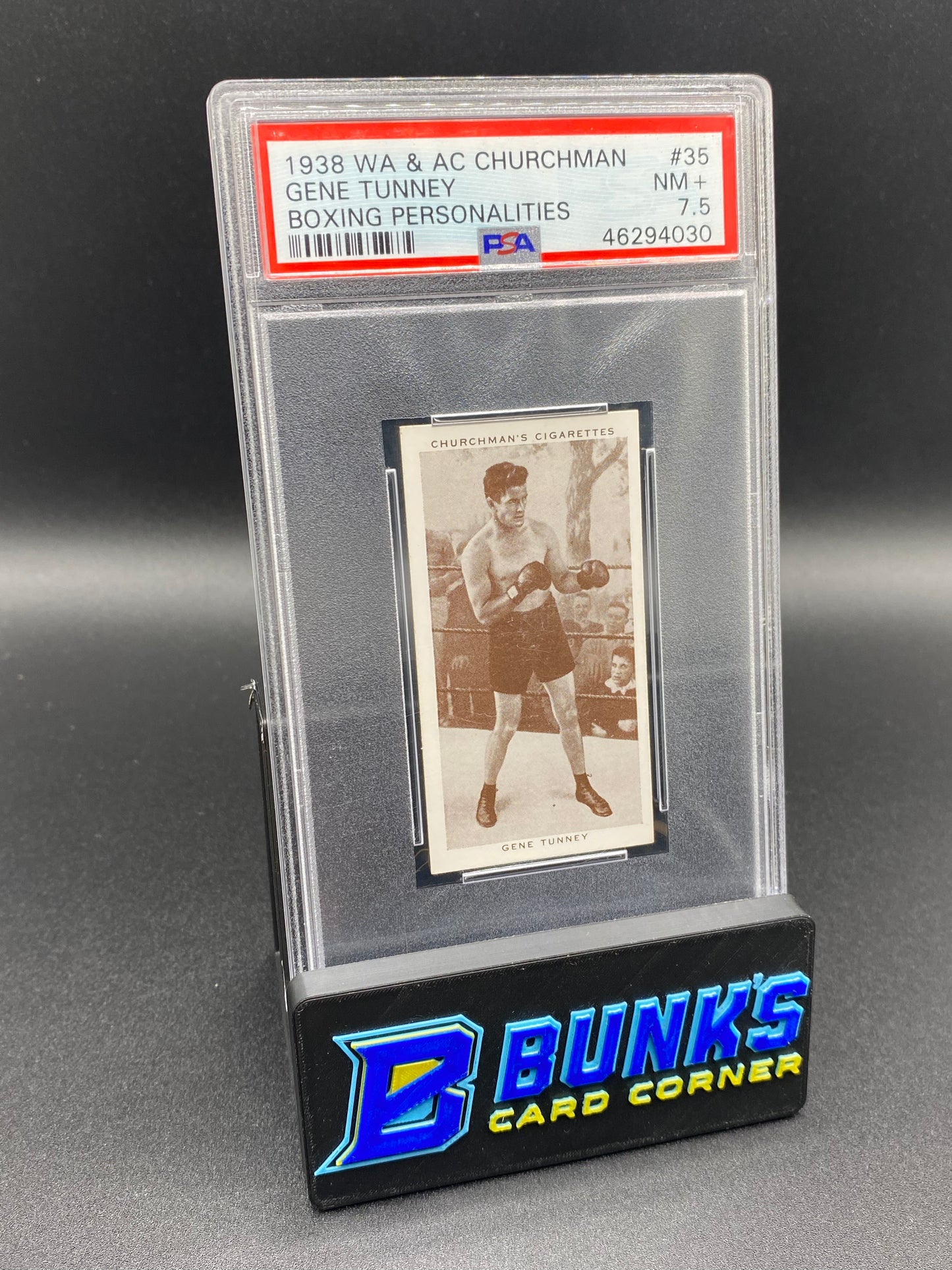1938 Gene Tunney Boxing Personalities PSA 7.5
