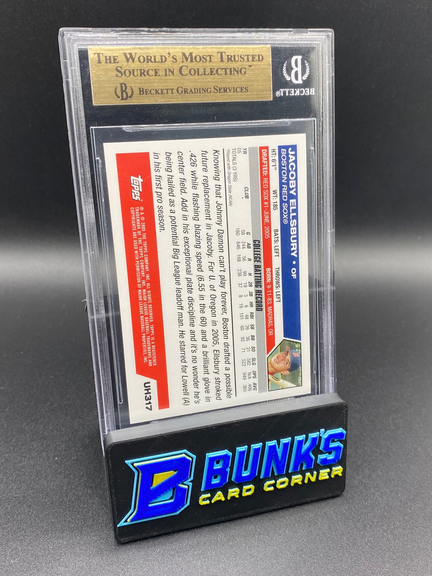 2005 Jacoby Ellsbury Beckett 9.5