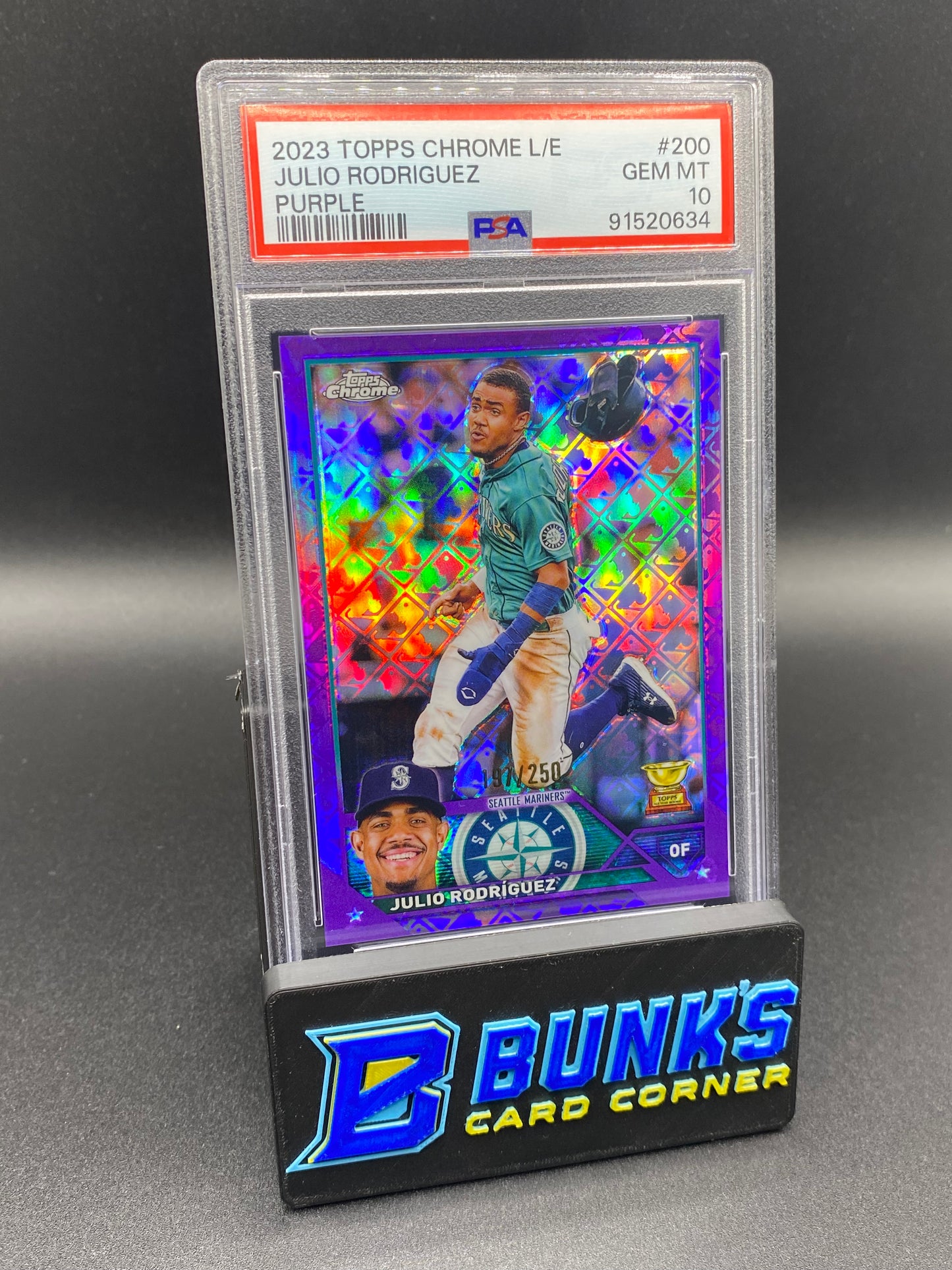 2023 Julio Rodriguez Purple PSA 10