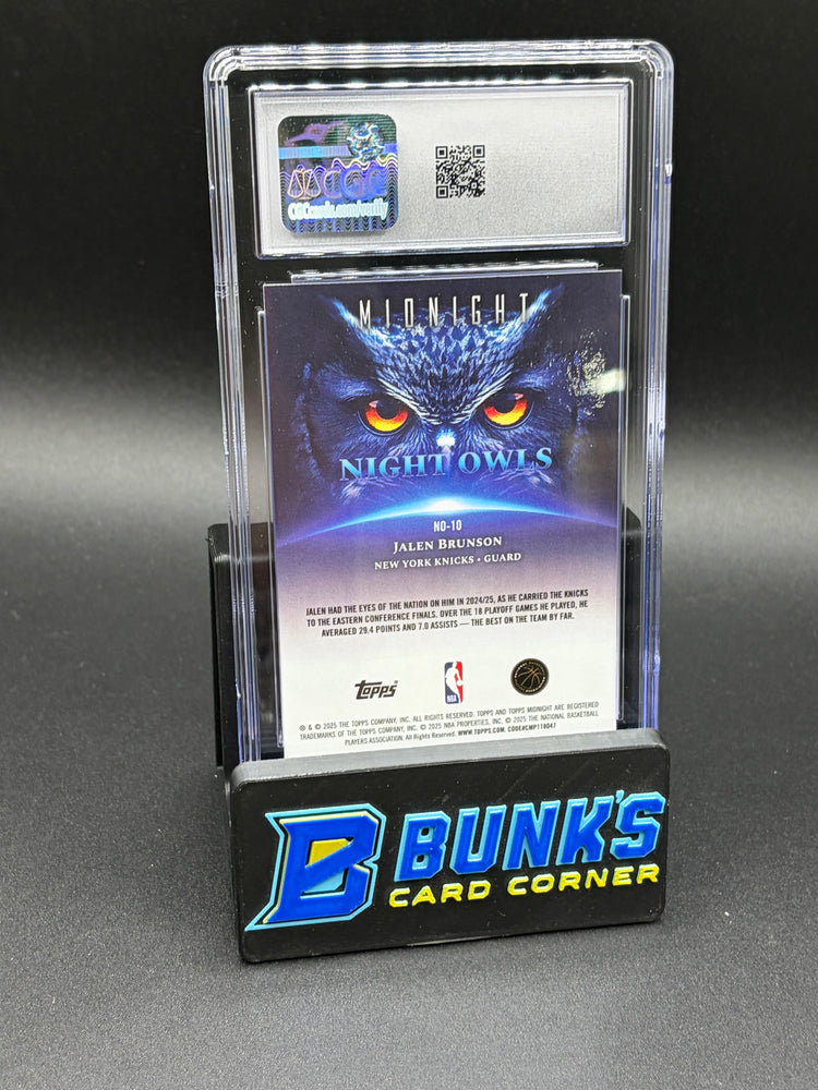 2025-26 Jalen Brunson Moon Beam Night Owls CGC 10