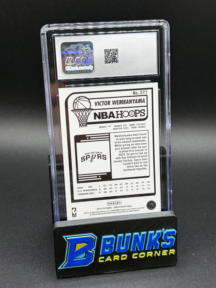 2023-24 Victor Wembanyama Panini Hoops CGC 10