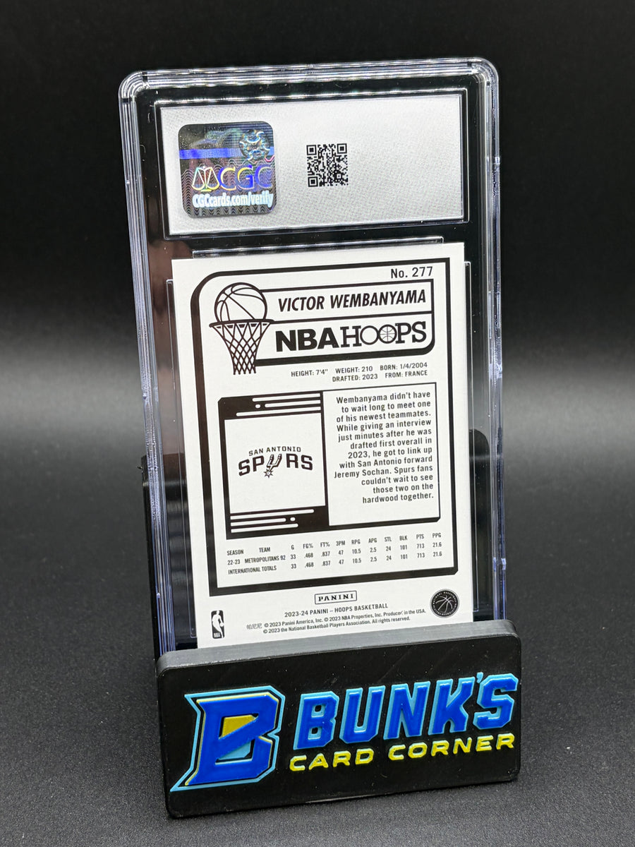 2023-24 Victor Wembanyama Panini Hoops CGC 10