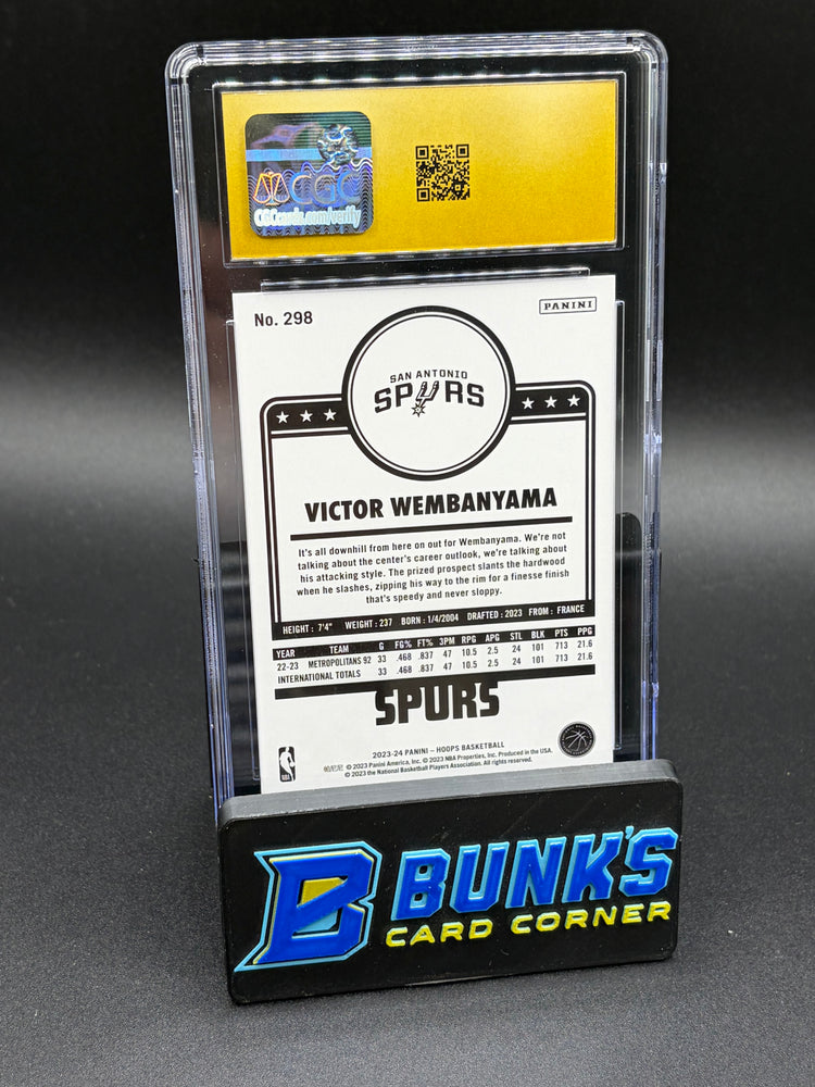 2023-24 Victor Wembanyama Panini Hoops CGC Pristine 10 RC