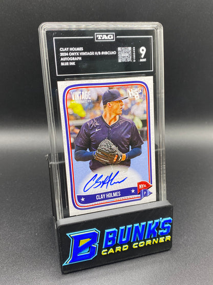 2024 Clay Holmes Blue Ink Auto. TAG 9