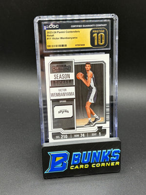 2023-24 Victor Wembanyama Retail Contenders CGC Pristine 10 RC