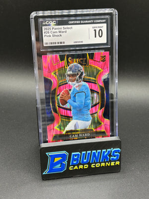 2025 Cam Ward Pink Shock Select CGC 10 RC