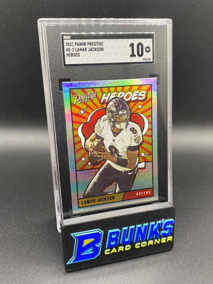 2021 Lamar Jackson Heroes SGC 10