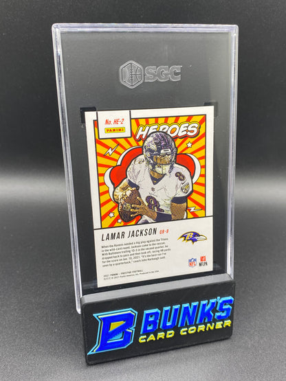 2021 Lamar Jackson Heroes SGC 10
