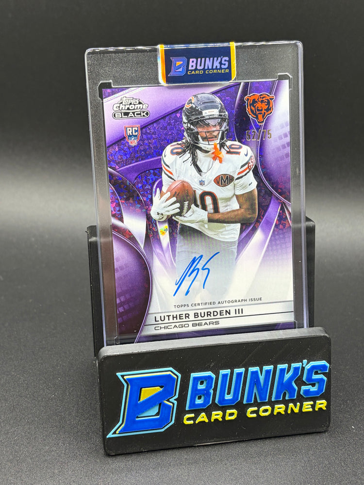 2025 Luther Burden III Rookie Auto Topps 52/75 RC