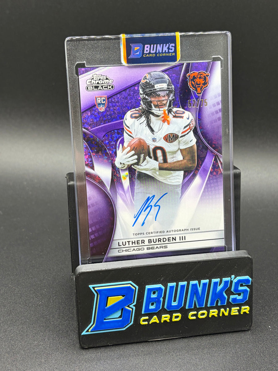 2025 Luther Burden III Rookie Auto Topps 52/75 RC