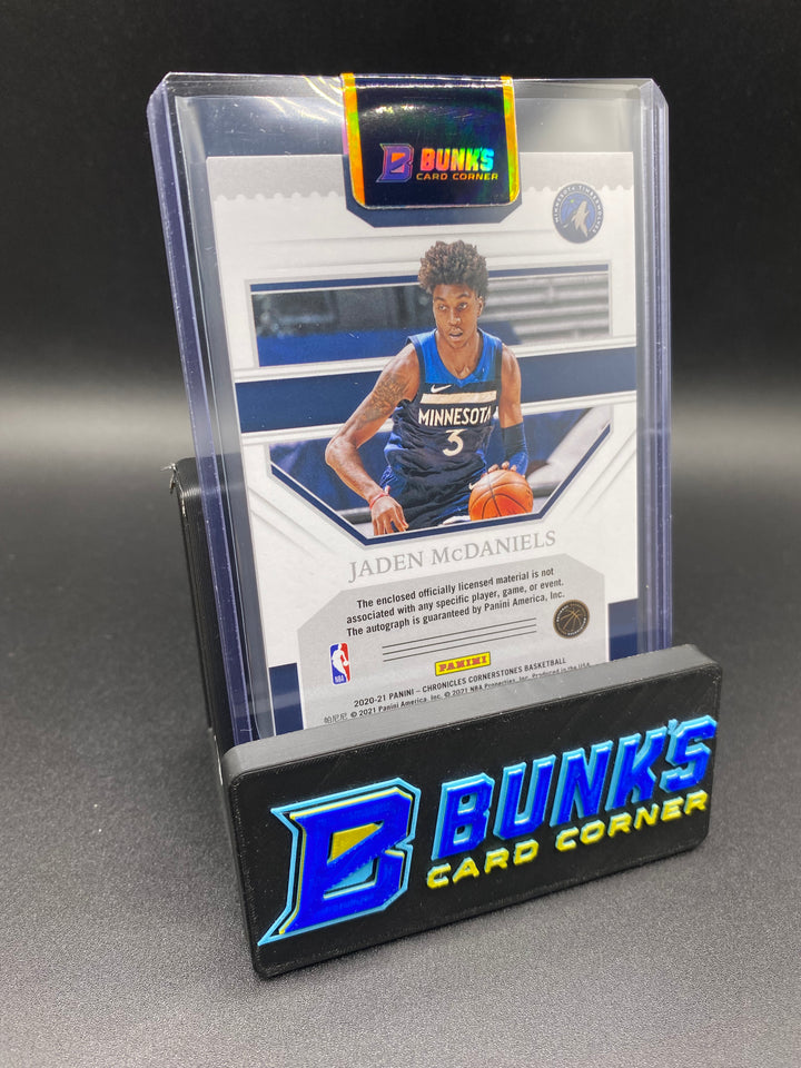 2020-21 Jaden McDaniels 4 Patch Auto RC SP