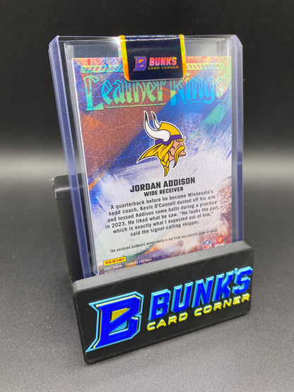 2023 Jordan Addison Leather Kings 3 Color Jersey 22/49 RC