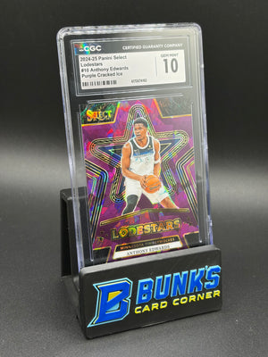 2024-25 Anthony Edwards Purple Cracked Ice Lodestars CGC 10 72/75