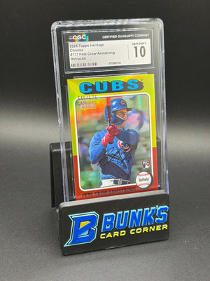 2024 Pete Crow Armstrong Refractor Chrome CGC 10 RC 545/575