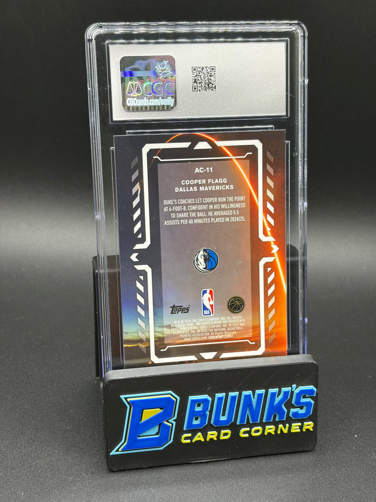 2025 Cooper Flagg Teal Refractor Activators CGC 9 RC 93/299