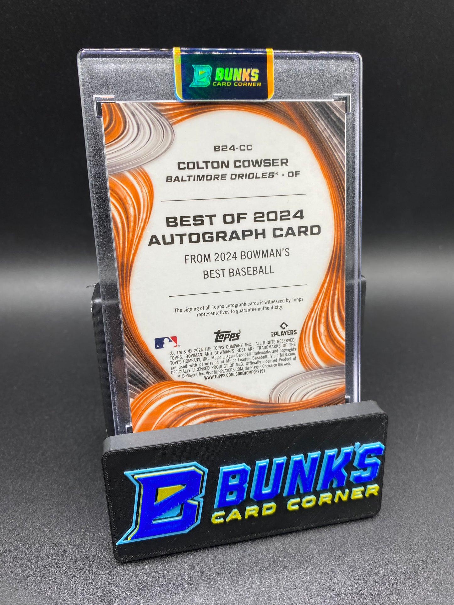 2024 Colton Cowser Best Blue Ref. Auto 136/150