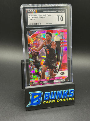 2020 Anthony Edwards Pink Ice Draft Picks CGC 10 RC