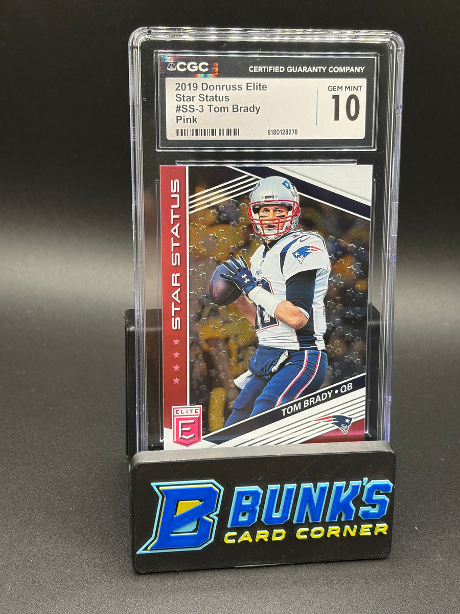 2019 Tom Brady Pink Star Status Elite CGC 10