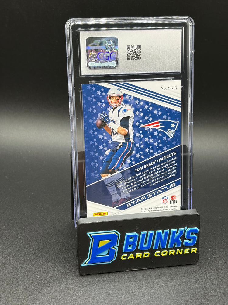 2019 Tom Brady Pink Star Status Elite CGC 10