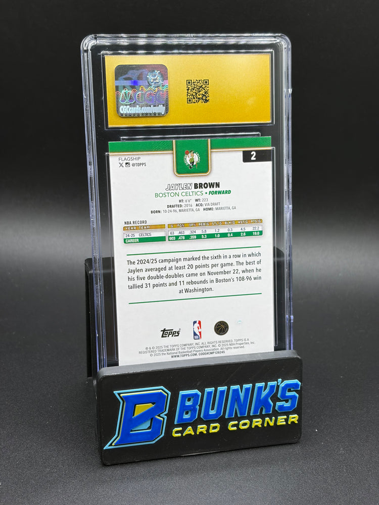 2025-26 Jaylen Brown Team Color Border CGC Pristine 10