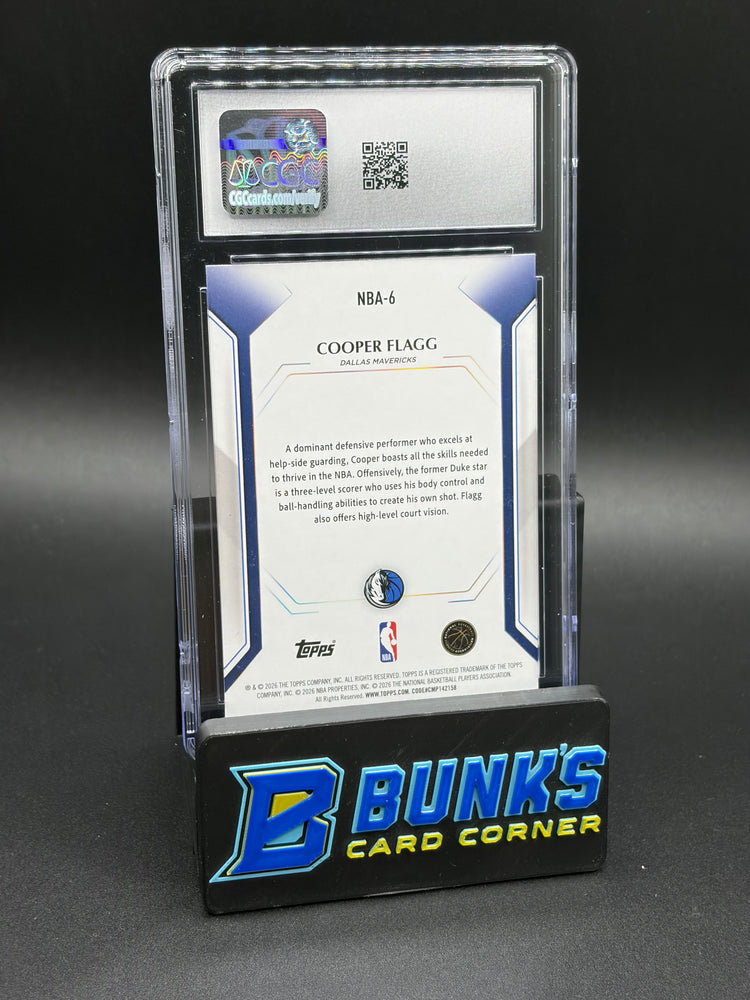 2026 Cooper Flagg Topps Collector Kit CGC 10 RC