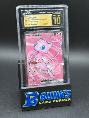 Mew Ex Full Art 151 CGC PRISTINE 10