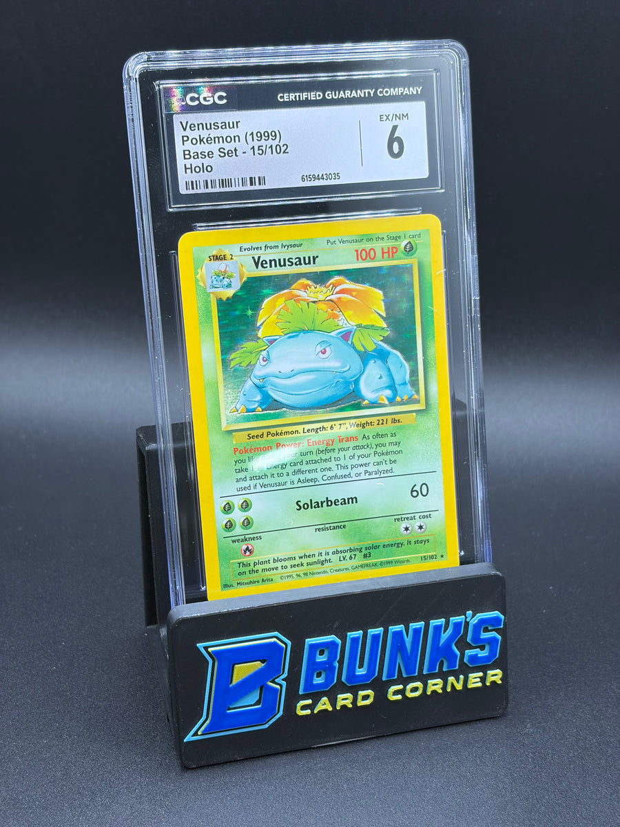 Venusaur Holo Base Set CGC 6