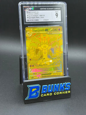 Mega Lucario ex Mega Hyper Rare Mega Evolutions CGC 9