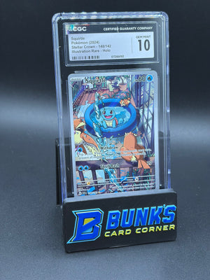 Squirtle Illustration Rare Stellar Crown CGC 10