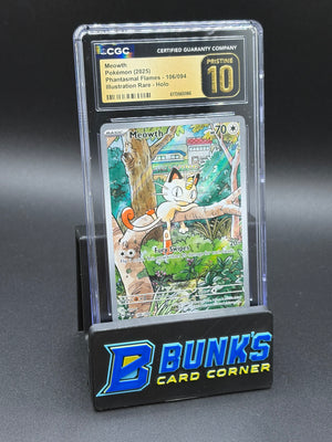 Meowth Illustration Rare Phantasmal Flames CGC PRISTINE 10