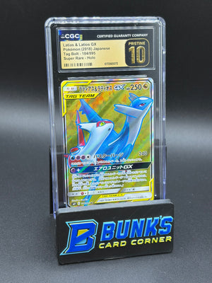 Latias & Latios Gx Tag Team Tag Bolt CGC PRISTINE 10 Japanese